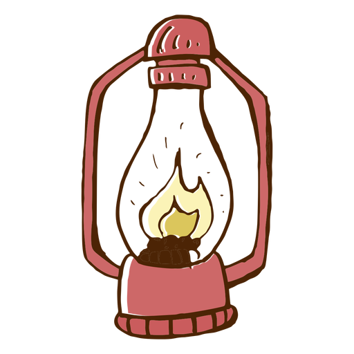 Ícone de lâmpada de acampamento Desenho PNG