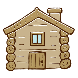 Ícone de cabana de acampamento Desenho PNG