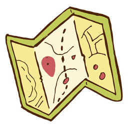 Icono de mapa de camping Diseño PNG