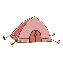 Ícone de barraca de acampamento Desenho PNG