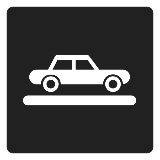 Car vehicle square icon