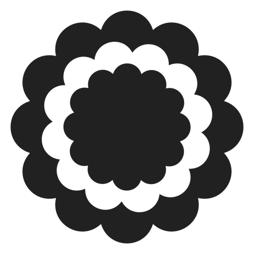 Icono de flor de clavel Diseño PNG