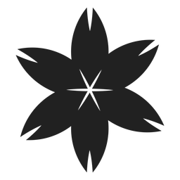 Icono de flor de cerezo Diseño PNG