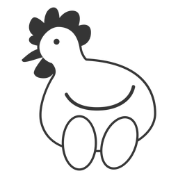 Chicken and eggs icon Transparent PNG