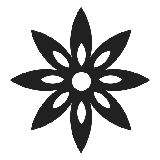 Clematis flower icon PNG Design