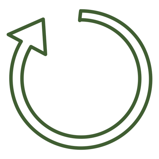 Clockwise arrow icon PNG Design