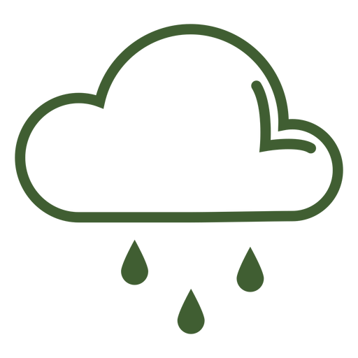 Icono de lluvia de nubes - Descargar PNG/SVG transparente