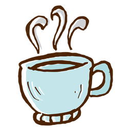 Ícone da xícara de café camping Desenho PNG