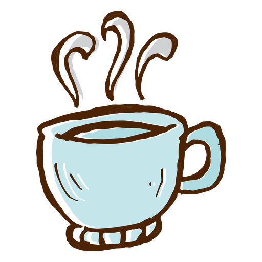 Ícone da xícara de café camping Desenho PNG