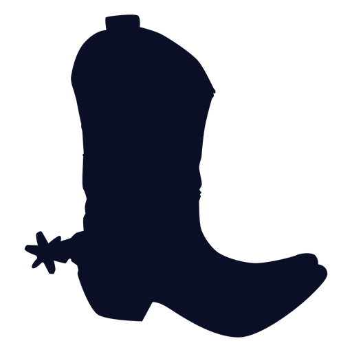 Silhueta de bota de cowboy Desenho PNG