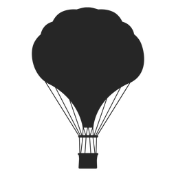 Silhueta curvilínea de balão de ar quente Desenho PNG Transparent PNG