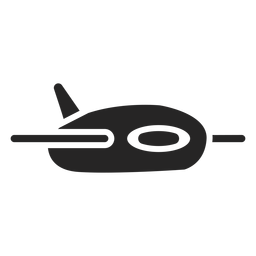 Icono de avión lindo Diseño PNG