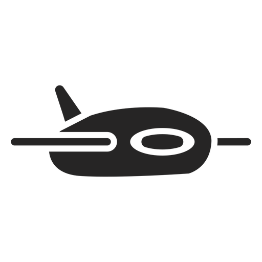 Nettes Flugzeugsymbol PNG-Design