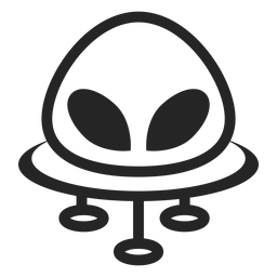 Nettes Alien-Symbol PNG-Design