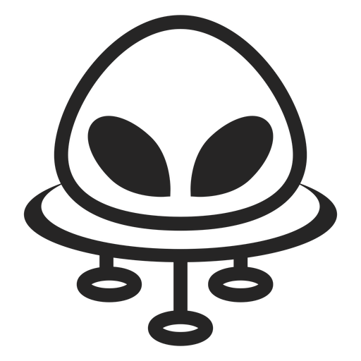 Nettes Alien-Symbol PNG-Design