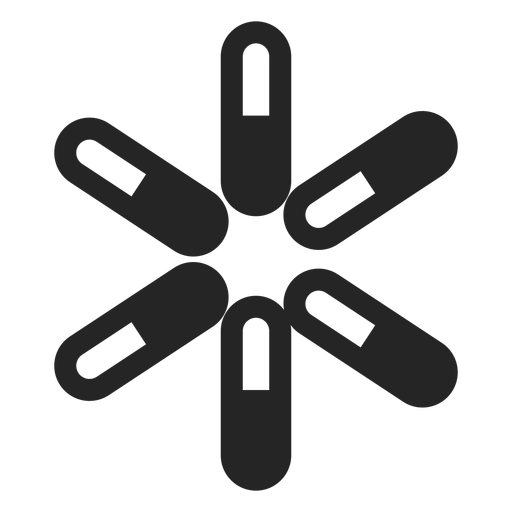 Icono de asterisco abstracto Diseño PNG