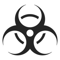 Gráficos de ícone de risco biológico Desenho PNG