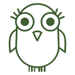 Icono de pájaro lindo Diseño PNG