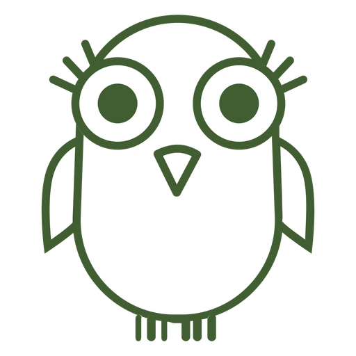 Cute bird icon PNG Design