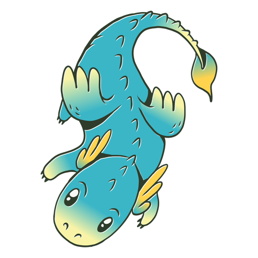 Download Ejemplo lindo del dragón del bebé azul - Descargar PNG/SVG ...