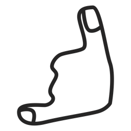 Handzeichen-Symbol anrufen PNG-Design