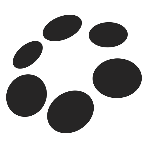 Gráfico de puntos y círculos Diseño PNG