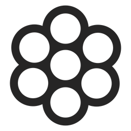 Un montón de icono de formas circulares Diseño PNG
