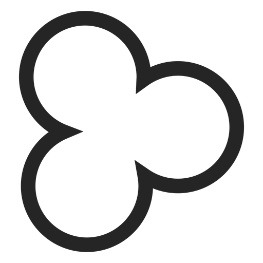 Stroke clover icon