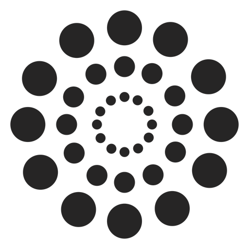 Dotted circles pattern PNG Design