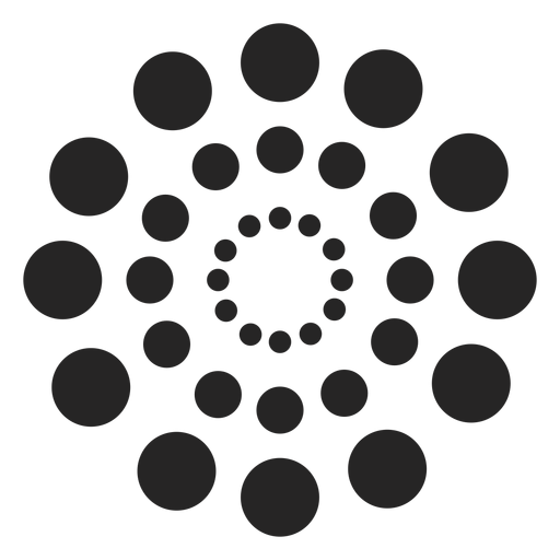 Gepunktete Kreise Muster - Transparenter PNG und SVG-Vektor