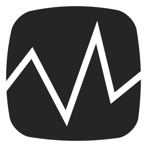 EKG-Herzschlag-Symbol PNG-Design