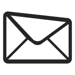 Ícone de envelope de traço Desenho PNG