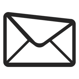 Stroke envelope icon Transparent PNG