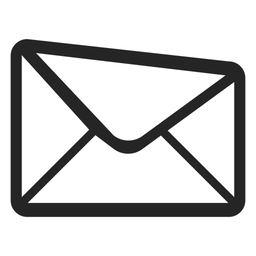Stroke envelope icon PNG Design