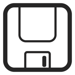 Ícone de disquete Desenho PNG