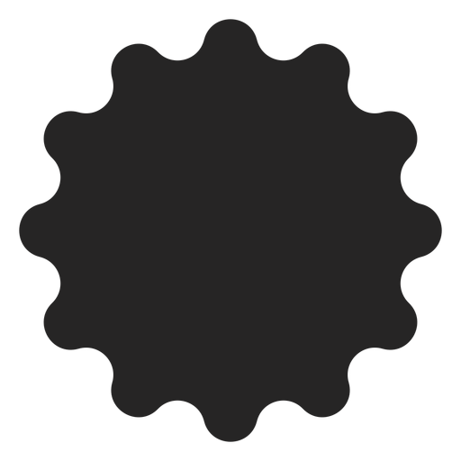 Icono de silueta floral abstracto Diseño PNG