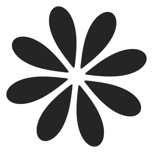 Gráfico de flor simple Diseño PNG