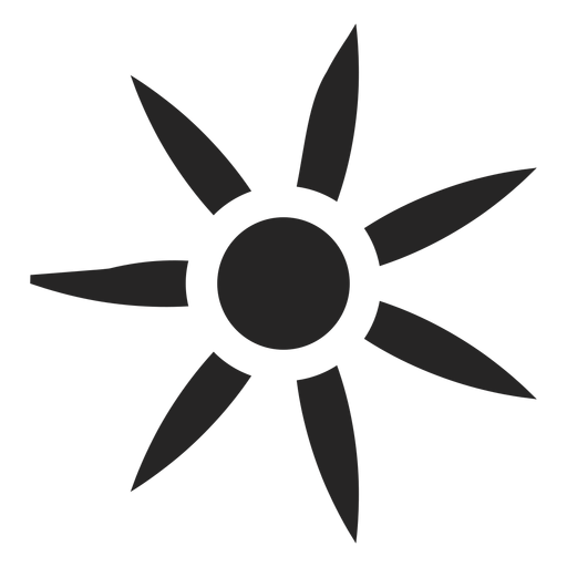 Complex flower icon PNG Design
