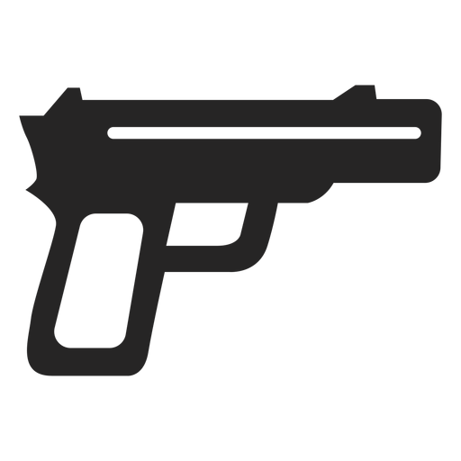 Simple gun icon PNG Design