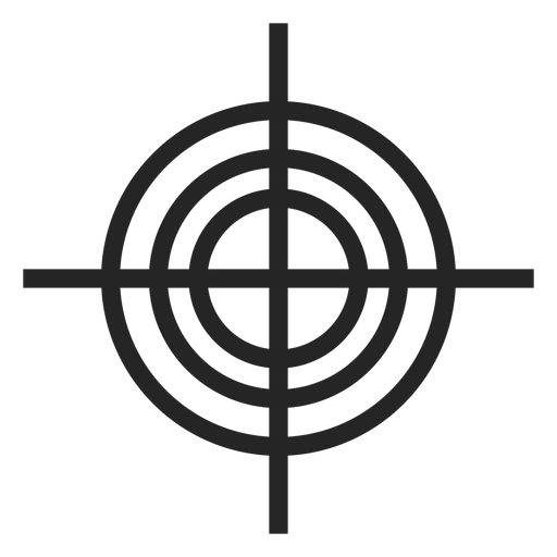 Pistolen-Guckloch-Symbol PNG-Design