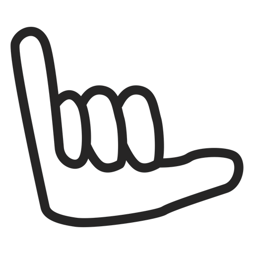 Hand sign graphic PNG Design