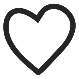 Ícone gráfico de coração Transparent PNG
