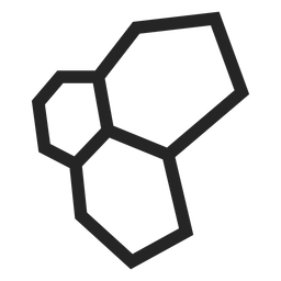 Gráficos de ícones hexagonais Desenho PNG