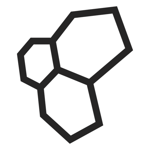 Hexagonal icon graphics
