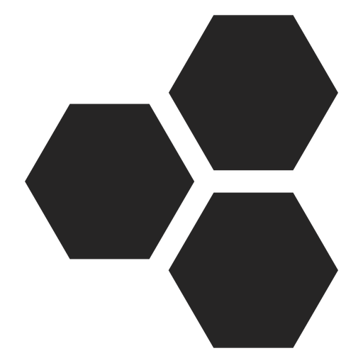 Hexagon basic icon PNG Design