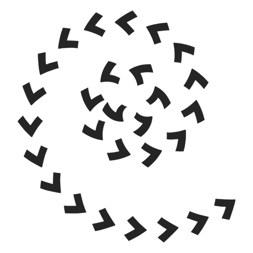 Ícones de setas em espiral Desenho PNG
