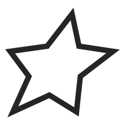 Icono de estrella básico Diseño PNG