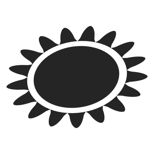 Basic sun icon PNG Design