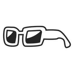 Ícone de óculos de sol simples Desenho PNG