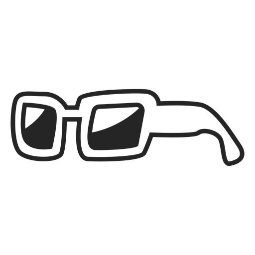 Einfaches Sonnenbrillensymbol PNG-Design